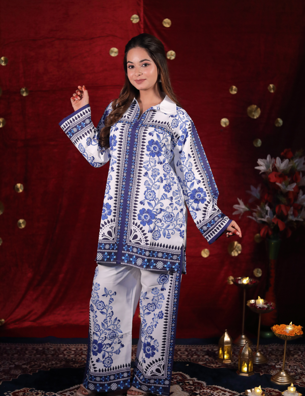 FLORAL PRINTED CO-ORD SET