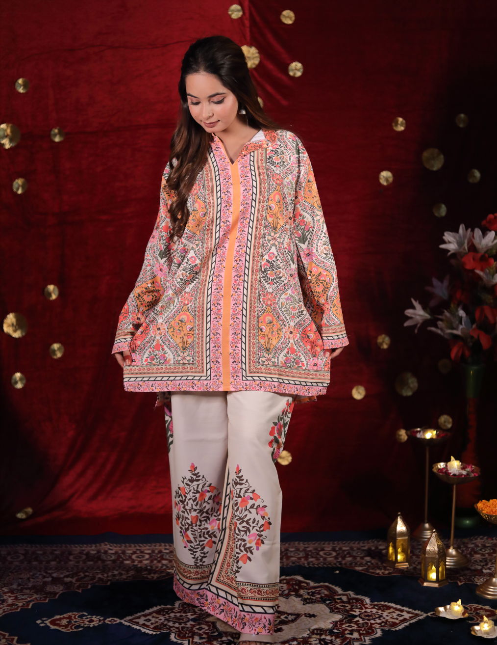 FLORAL PRINTED CO-ORD SET