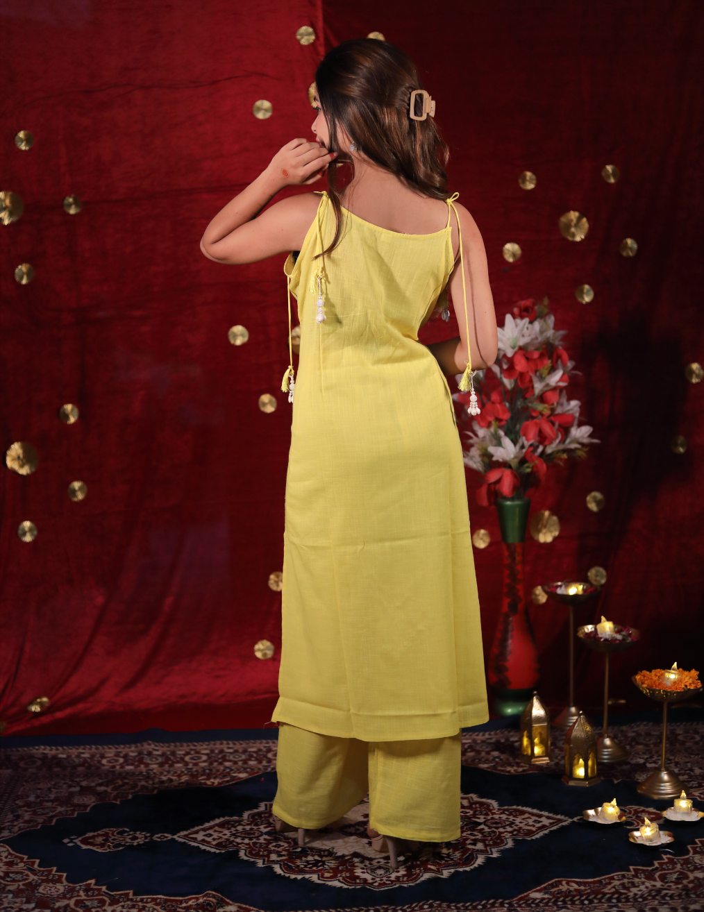 SLEEVELESS KURTI CO-ORD Set