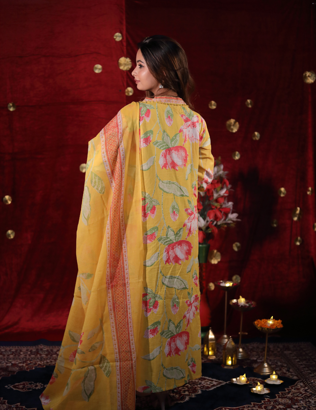 YELLOW KURTA SUIT SET